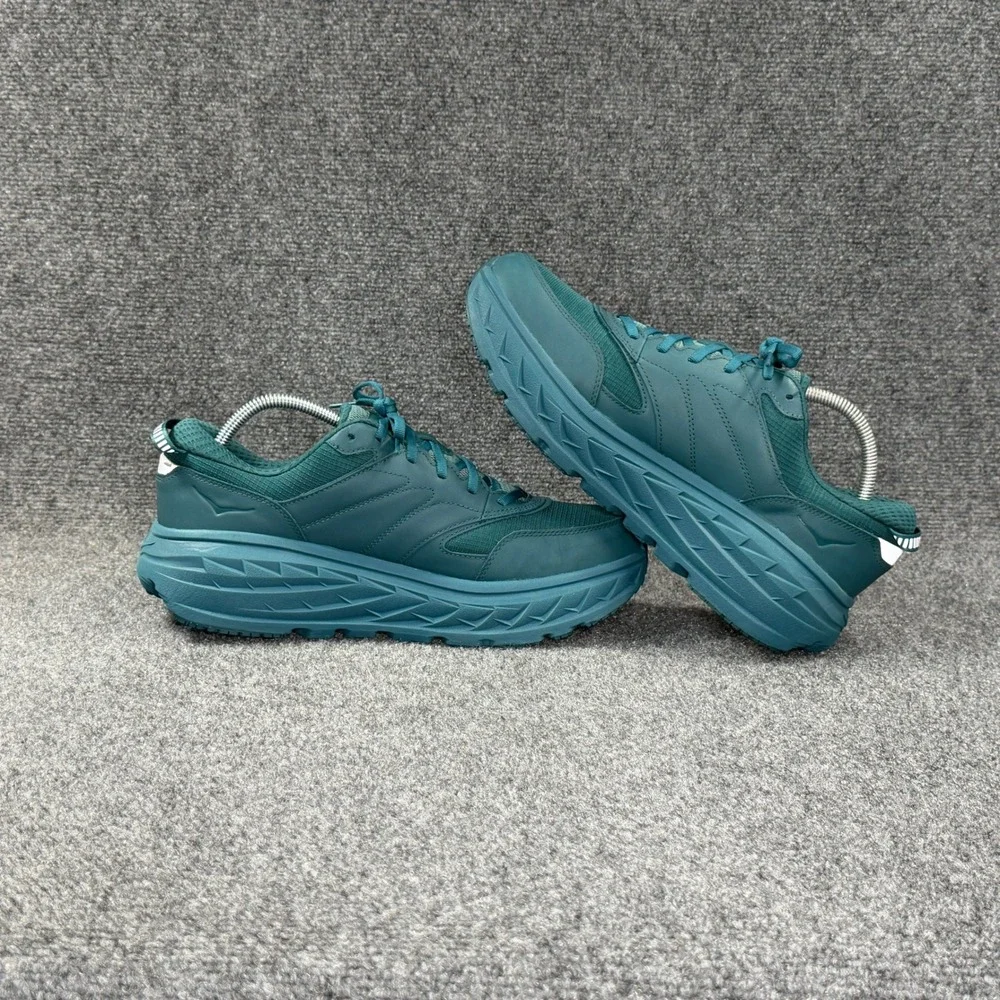 Hoka‎ Bondi L GTX Athletic Shoes Men's 12 Deep Teal Gore-Tex Waterproof Sneakers